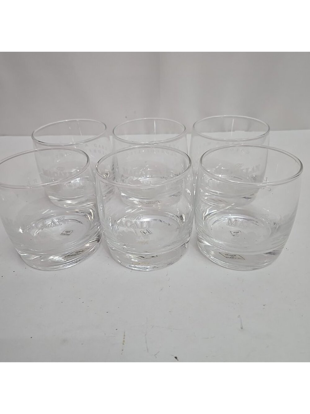 Macallan Highland Single Malt Scotch Whiskey Glasses (Tumbler Collection of Six)